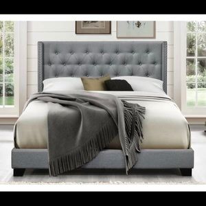 Upholstered Low Profile Standard Bed